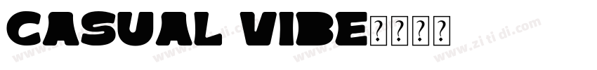 casual vibe字体转换